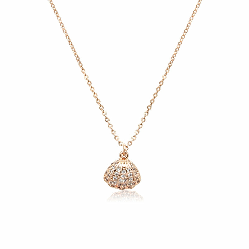 Necklaces | Shell Cubic Zirconia Necklace Jewelry Necklaces