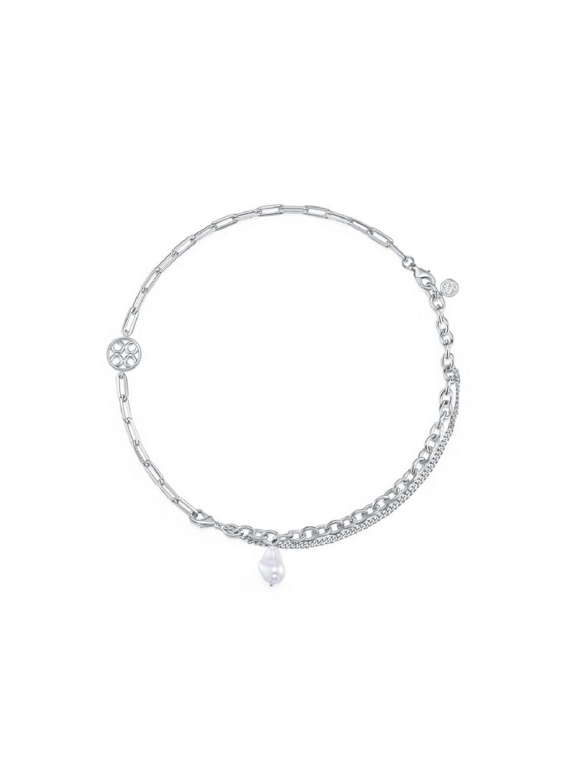 Necklaces | Signature Double Chain Necklace (White) Jewelry Necklaces