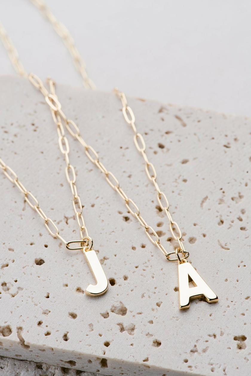 Necklaces | Simple Initial Necklace Jewelry Necklaces