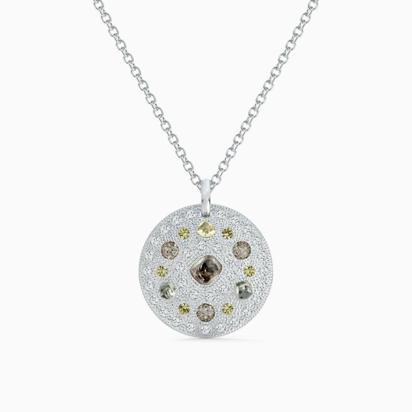 Necklaces | Talisman Medal In White Gold Jewelry Necklaces