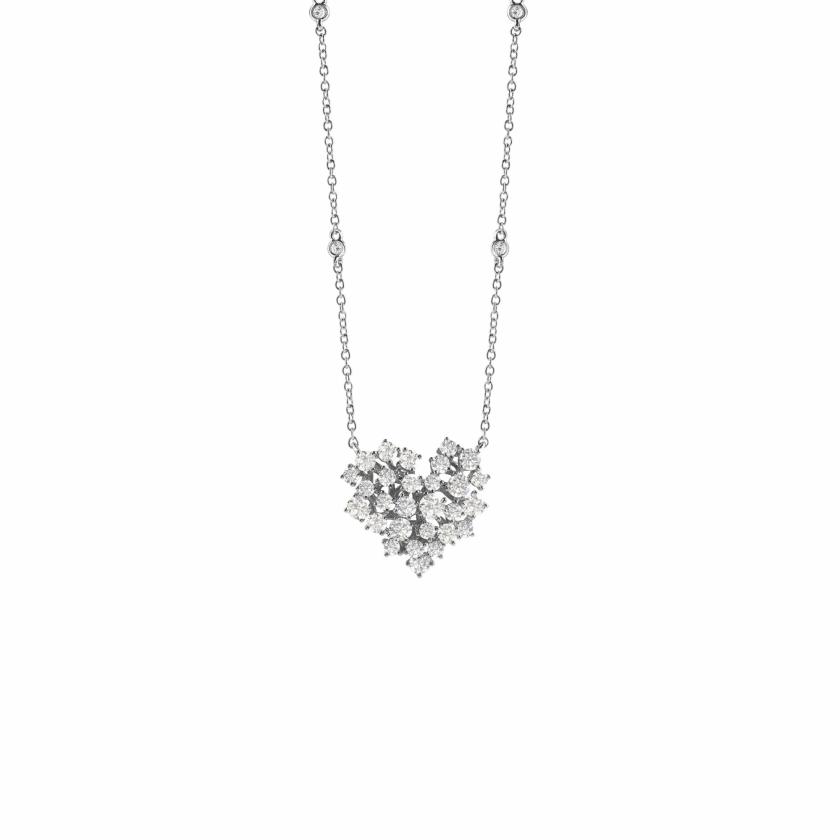 Necklaces | White Gold And Diamond Necklace Jewelry Necklaces