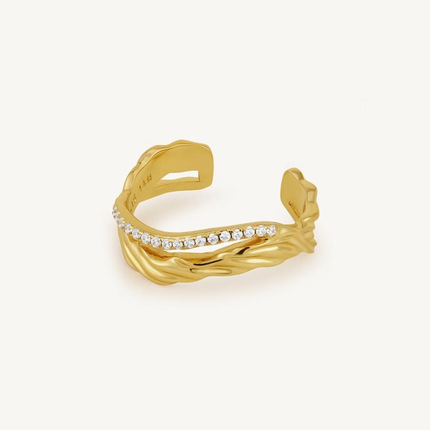 Rings | Crafted Dune Open Ring Jewelry gold