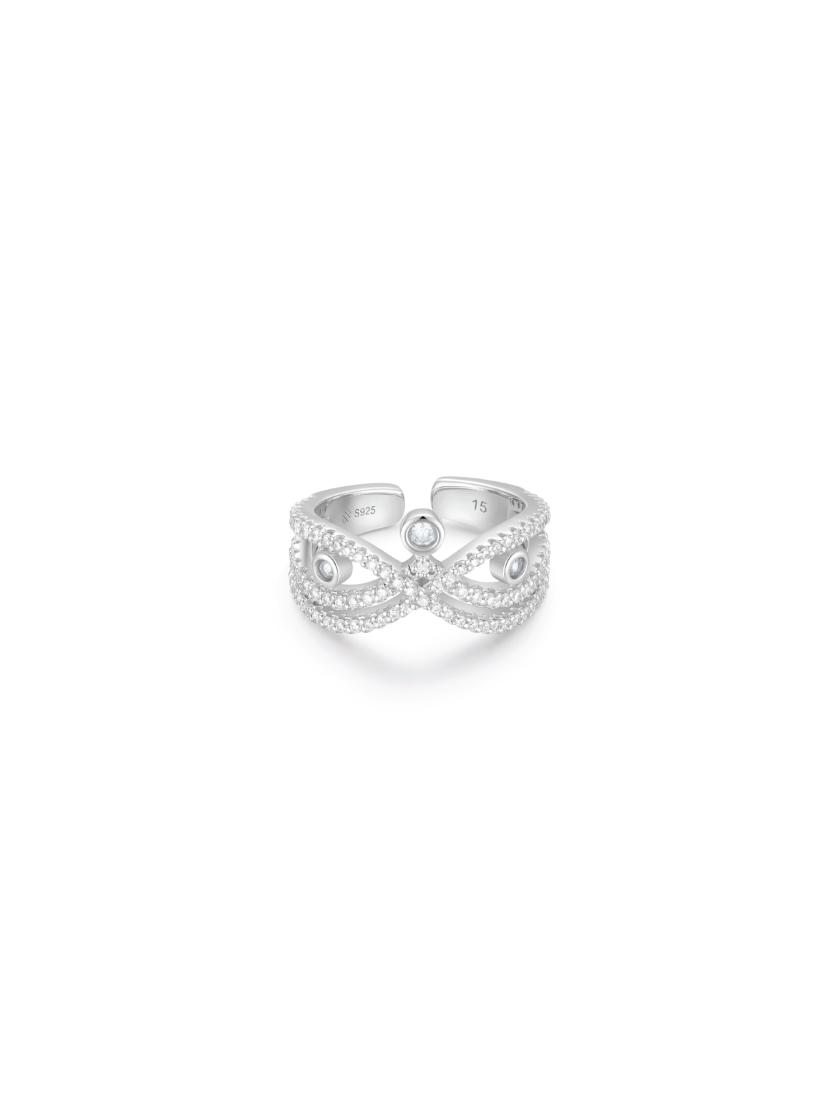 Rings | Crystal Wave Ring (White) Jewelry Rings