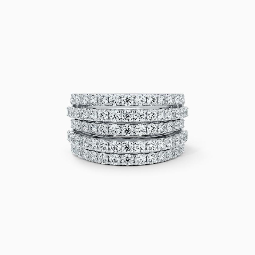 Rings | Db Classic Five Line Band In White Gold Jewelry Rings