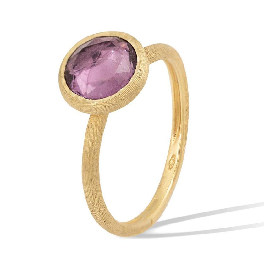 Rings | Jaipur Colour Amethyst Ring In 18Ct Yellow Gold Jewelry Rings