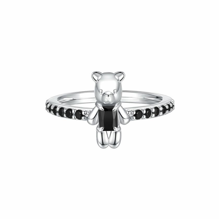 Rings | Paradise / Bear Inlaid Stone Ring Jewelry Black