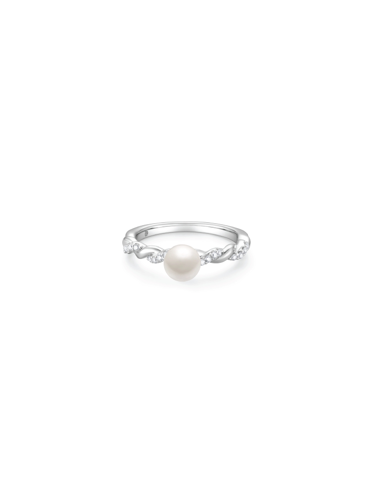 Rings | Pearlescent Twine Ring (White) Jewelry Rings