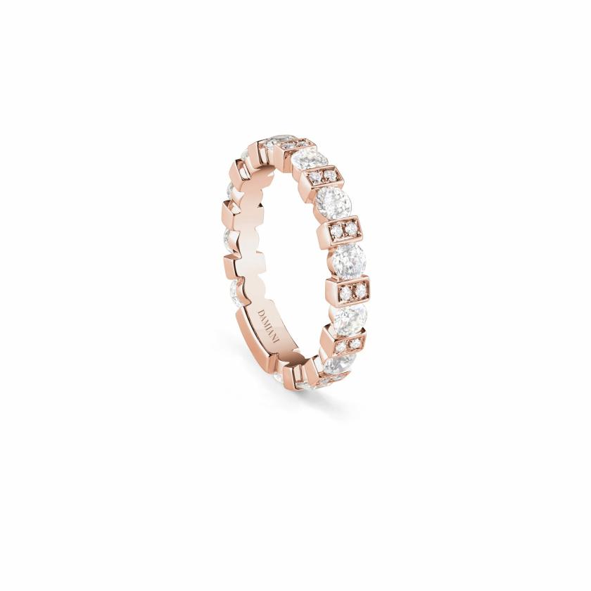 Rings | Pink Gold And Diamonds Ring, 2,70 Mm. Jewelry Rings