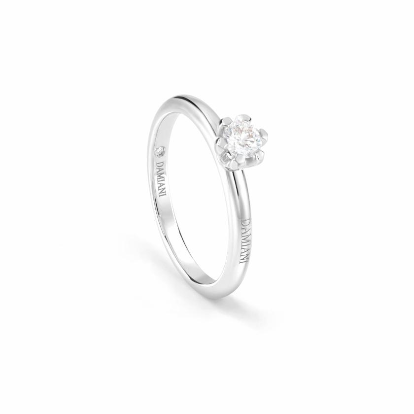 Rings | Platinum Engagement Ring With 0,15-Carat Diamond, Colour G, Clarity Vs Jewelry Rings