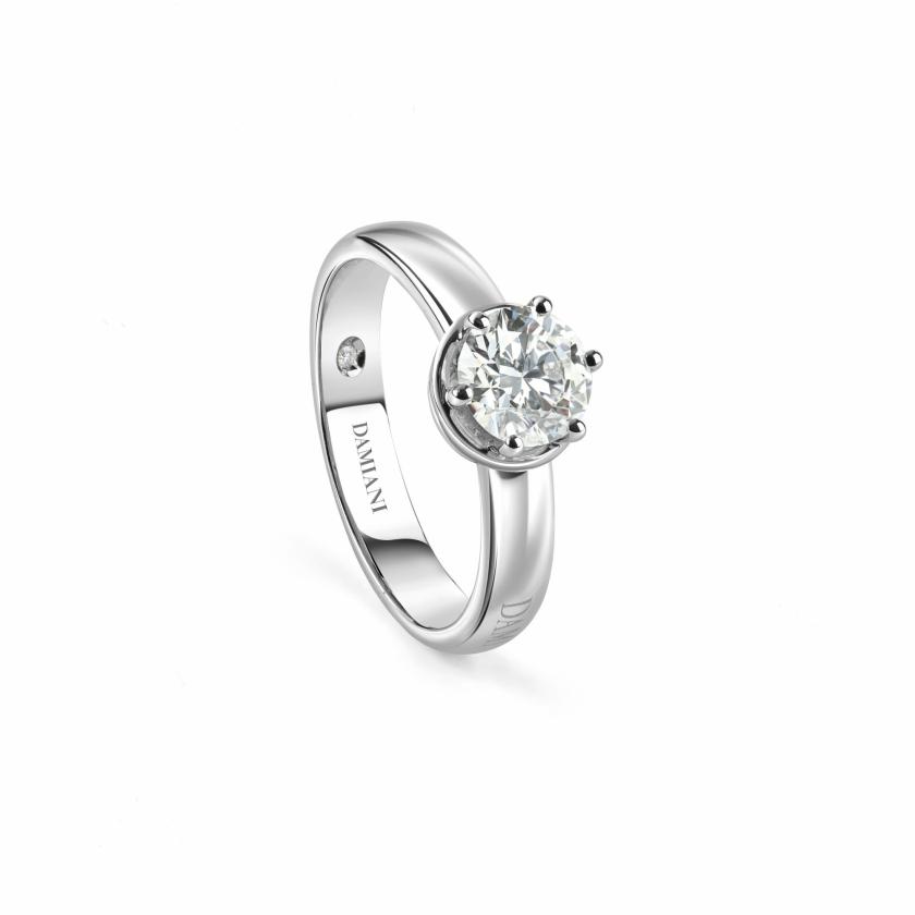 Rings | Platinum Engagement Ring With 0,16-Carat Diamond, Color G, Clarity Vs Jewelry Rings