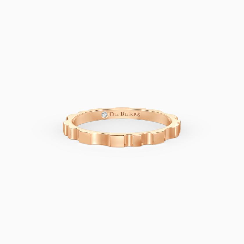 Rings | Rvl Band Ring In Rose Gold Jewelry Rings