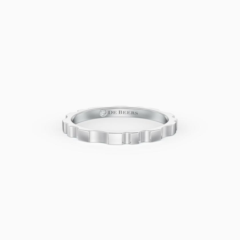 Rings | Rvl Band Ring In White Gold Jewelry Rings