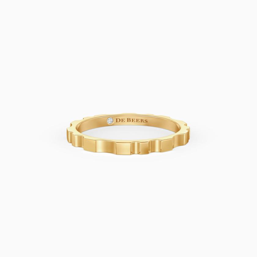 Rings | Rvl Band Ring In Yellow Gold Jewelry Rings