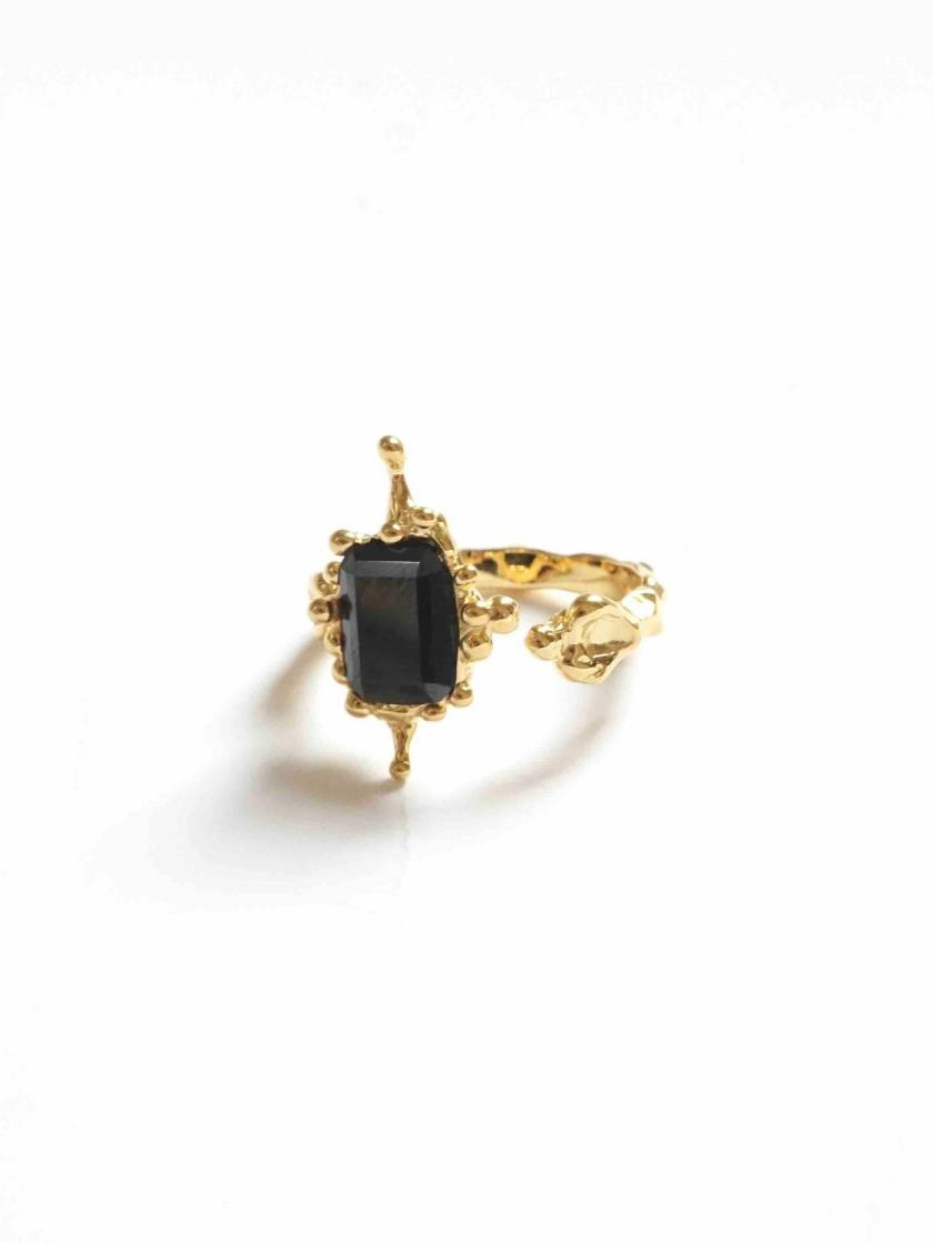 Rings | Square Black Talisman Ring Jewelry Rings