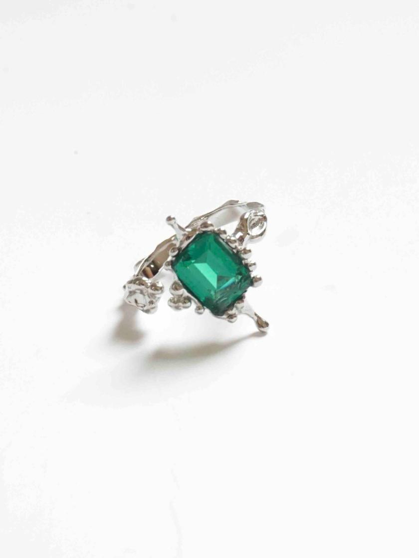 Rings | Square Emerald Talisman Ring Jewelry Rings