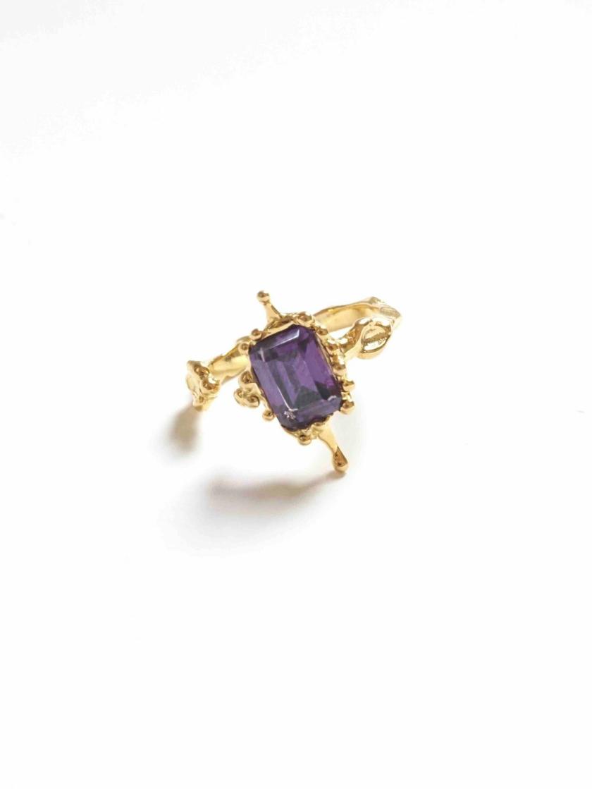 Rings | Square Purple Talisman Ring Jewelry Rings