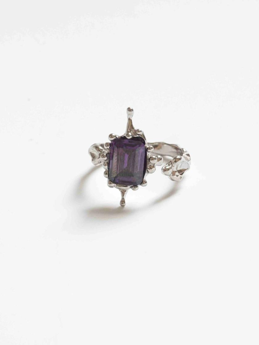 Rings | Square Purple Talisman Ring Jewelry Rings