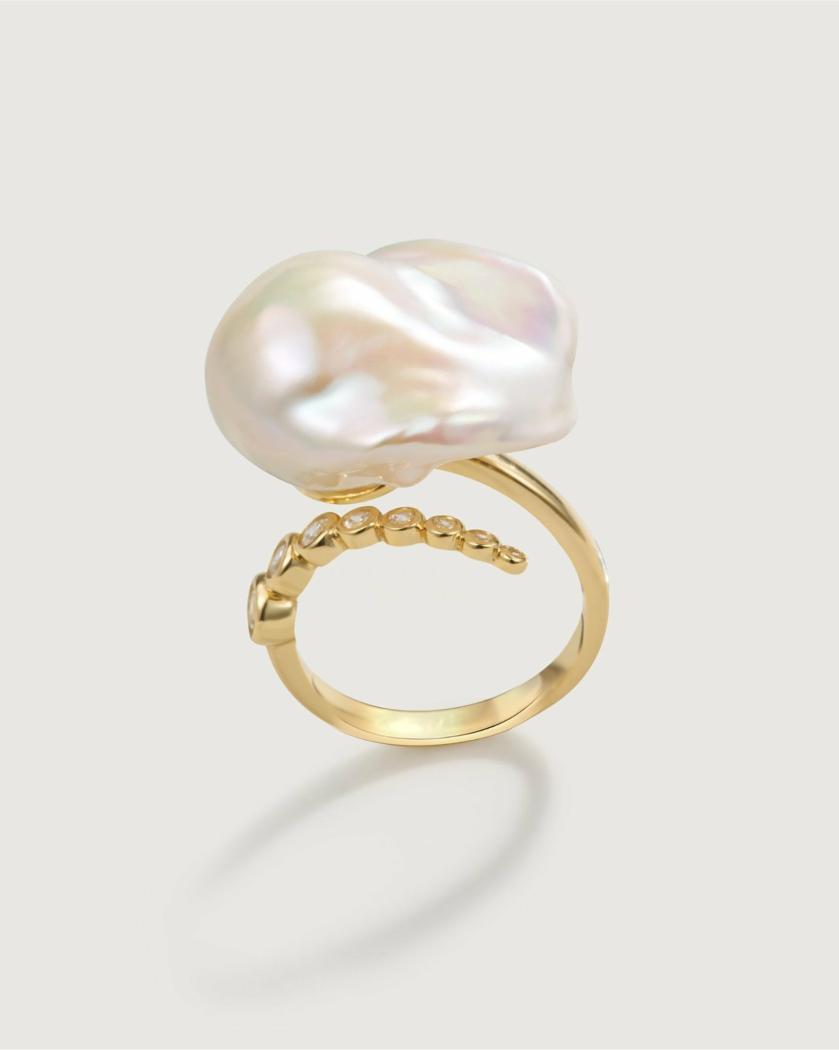 Rings | Starlit Splendor Baroque Pearl Ring Jewelry Rings