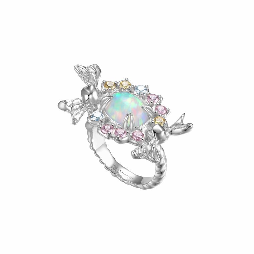 Rings | Tasty / Candy Opal Floral Hoop Ring Jewelry Opal