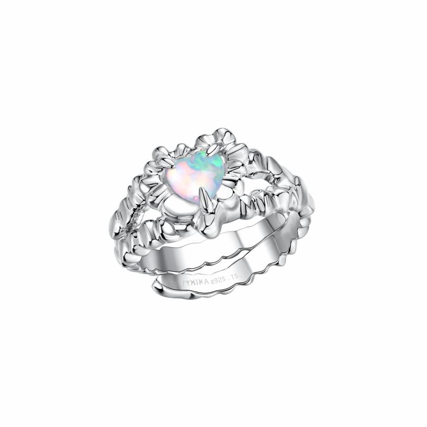 Rings | Tasty / Opal Tinfoil Heart Ring Jewelry Opal