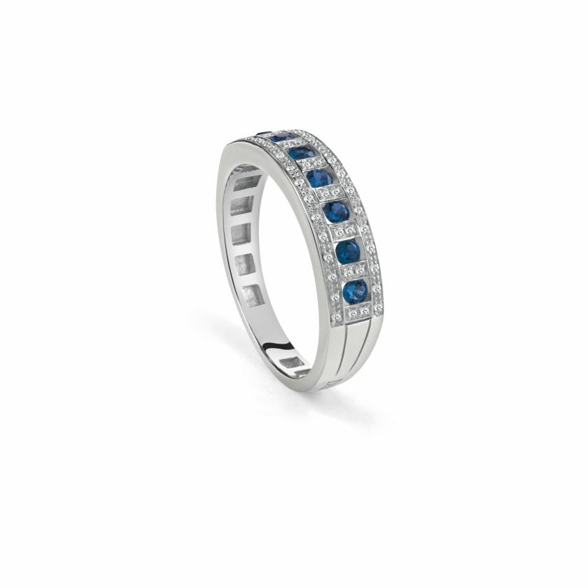 Rings | White Gold, Diamond And Sapphire Ring Jewelry Rings