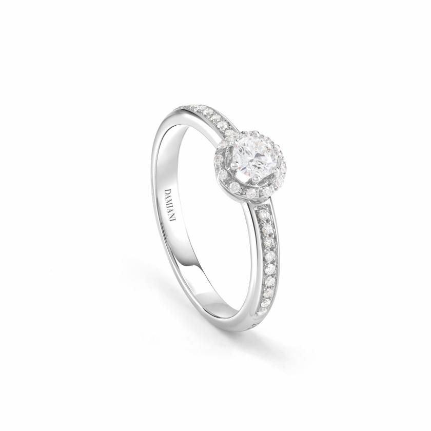 Rings | White Gold Engagement Ring With Diamond Jewelry Rings